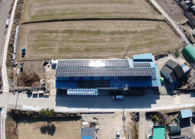 합천 축사 100kw시공 현장